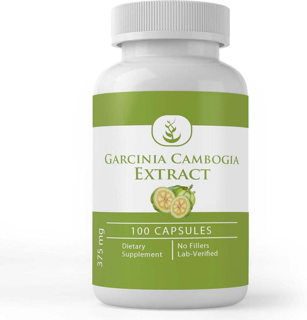 PURE ORIGINAL INGREDIENSER Garcinia Cambogia, (100 kapsler) Altid ren, ingen tilsætningsstoffer eller fyldstoffer, Lab Verified