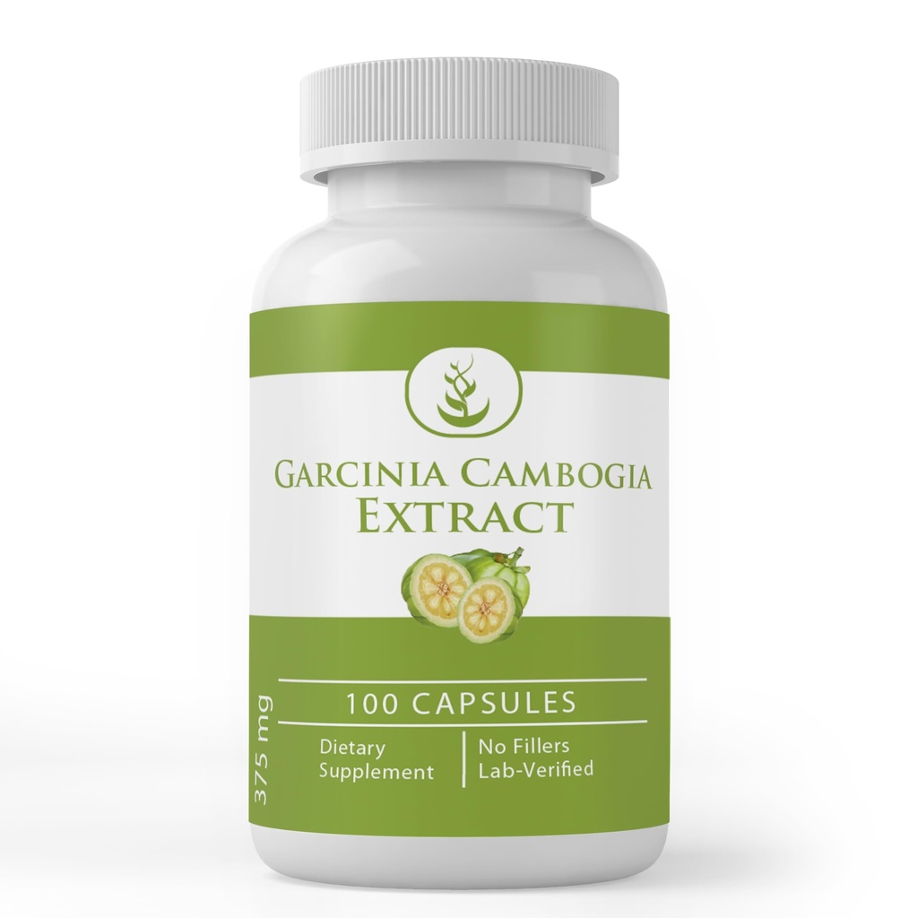 PURE ORIGINAL INGREDIENSER Garcinia Cambogia, (100 kapsler) Altid ren, ingen tilsætningsstoffer eller fyldstoffer, Lab Verified