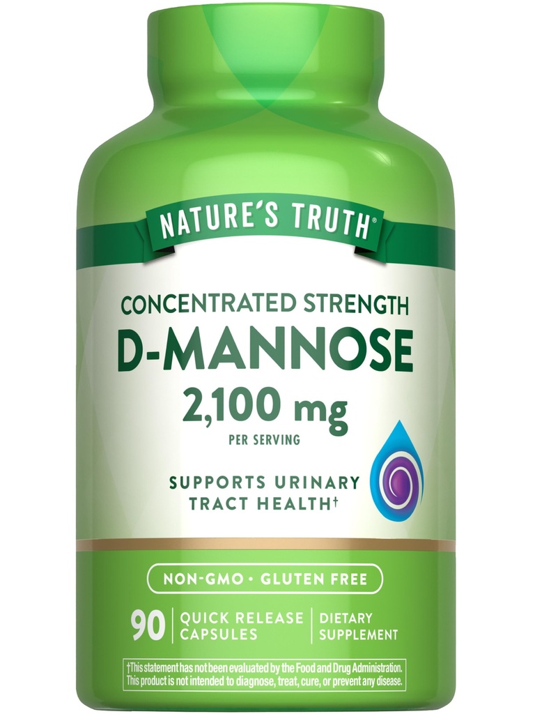 Nature 's Truth D- Mannose Capsules Note 124; 2100mg