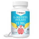 L Methylfolat 15mg (5- MTHF) - Aktiv folinsyre med B6 og B12 - Vegan, Gluten- Free, Dairy- Free (1 pakke)