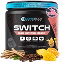 CoreBody Switch Energy Drink Mix -Nootropics Brain Support Supplement for Memory & Focus, Sugar Free Energy Booster med Nootropics, Alpha GPC, All Day Focus * (Tropical Punch)