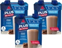 Atkins Creamy Milk Chocolate PLUS Protein Shake, 30g Protein, 7g Fiber, 2g Net Carb, 1g Sugar, Keto Friendly, Low Carb, High Protein Drink, 12 Greve