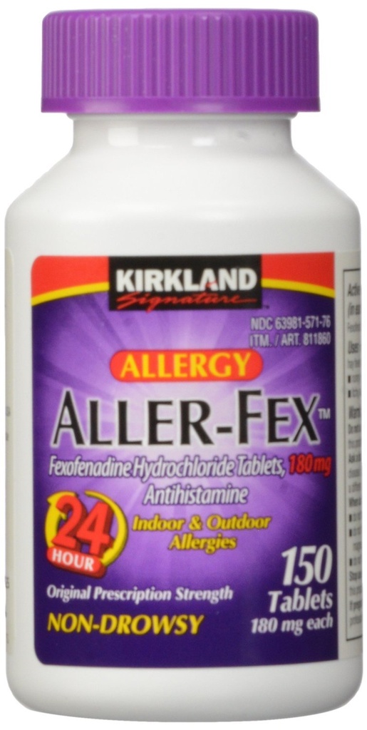 Kirkland Signature Aller- Fex - 180 mg, 150 tabletter Kirkland - um