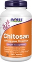 Nu Kosttilskud, Chitosan 500 mg plus krom, vægthåndtering *, 240 Veg kapsler