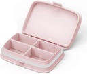 Slim Pill Case - Bærbar Pill Organizer med flytbare komponenter - Bladsikker Pill Holder til daglig medicin