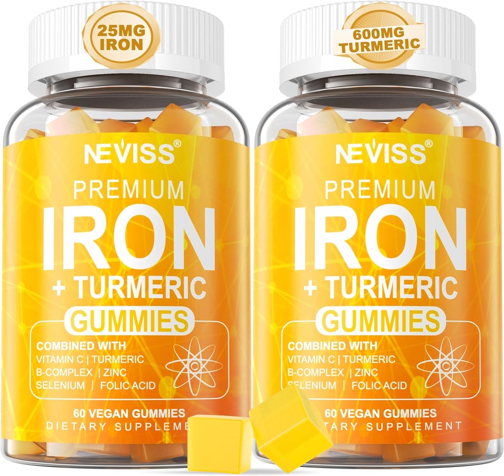 NEVISS Vegansk jerngummier, 120Cts