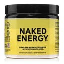 NAKED Energy - Pure Pre Workout pulver til mænd og kvinder, Vegansk, Unflavored, Sund Pre Workout - Ingen tilsat sødestoffer, farver eller smag - 50 Tjenester