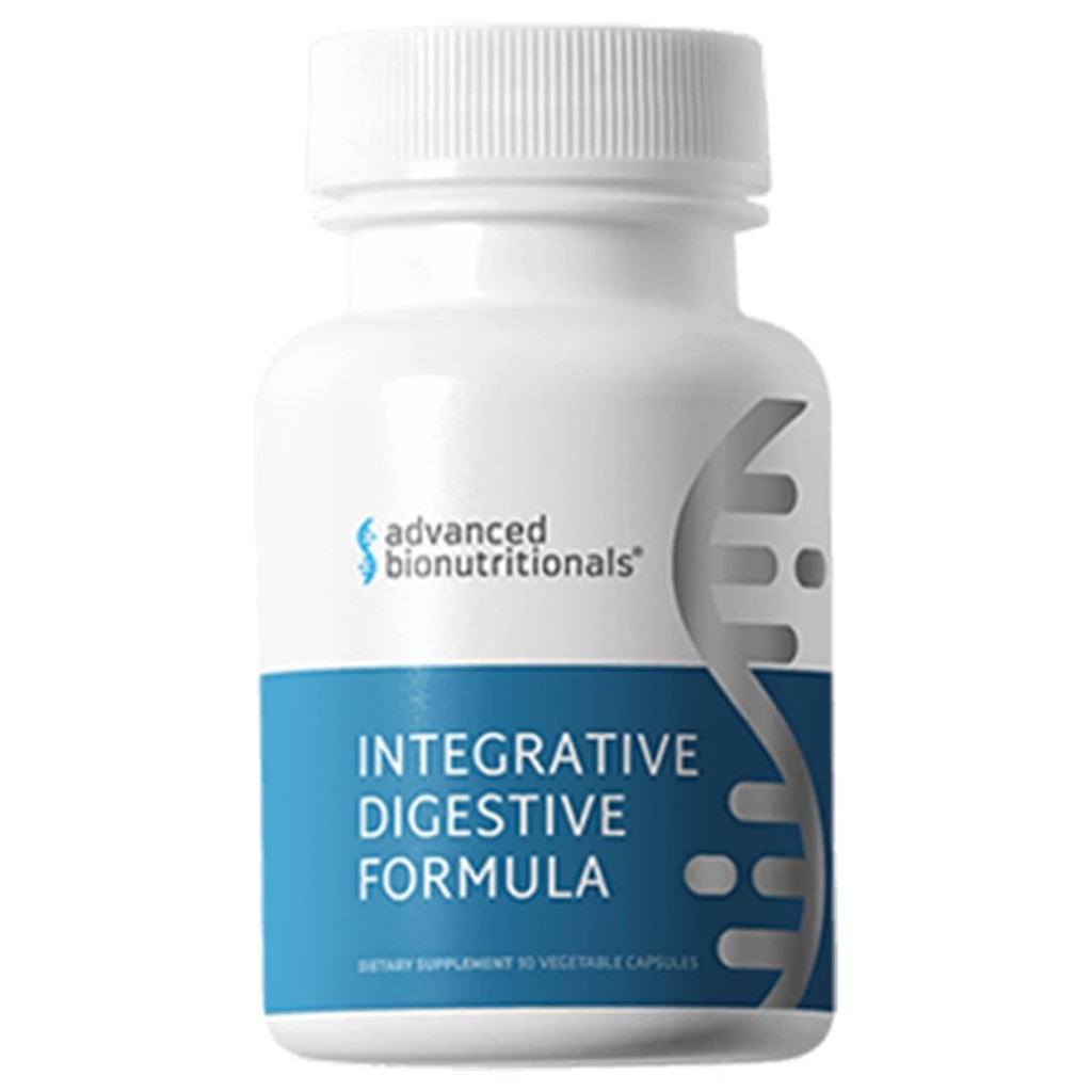 Avancerede Bionutritionals - Integrativ fordøjelsesformel, Support Sund fordøjelse med Ginger Root, Naturlig fordøjelseslindring for Heartburn, Bloating, Forstoppelse, Diarré, Ikke GMO 'er (60 tabletter)