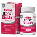 Hemeboost Forte 34, 8 mg (696 mg Heme Iron) I 30 tabletter I højpotens Natural Iron Supplement I High Absorption & Gentle på Mave I jernpiller til voksne & Sikker til brug ved graviditet