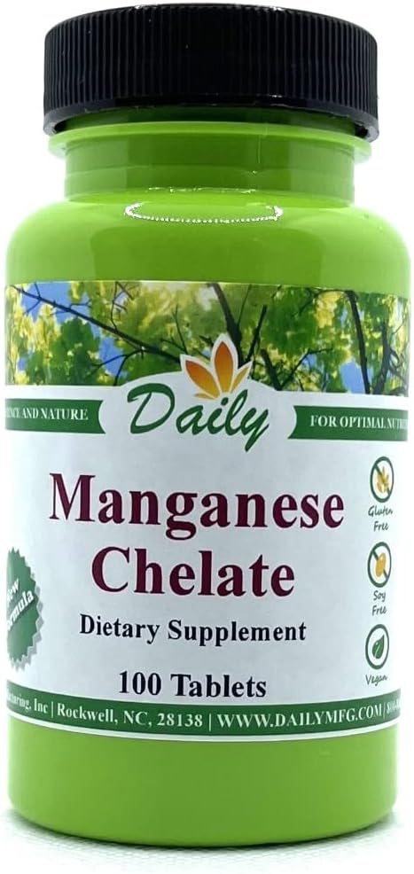 Daily Manufacturing Mangan Chelate (5 mg) 100 Tablets
