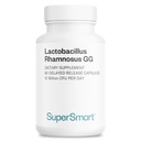 Supersmart - Lactobacillus Rhamnosus GG 10 Millioner CFU per dag (LGG Probiotisk med Inulin) - fordøjelsestilskud & immunforsvar - vaginal Flora Health