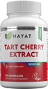 HAYAT Vitaminer Vegan Natural Tart Cherry Extract 3000 MG, 3 Måned Supply, Potent 10: 1 Extract, All Natural, Certified Halal, 90 Kapsler,