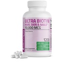 Bronson Ultra Biotin 10.000 Mcg hår hud og negle supplement, non-GMO, 120 vegetariske kapsler