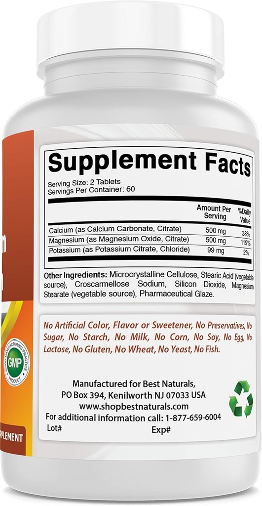 Calcium Magnesium Kalium & Jern 65 mg