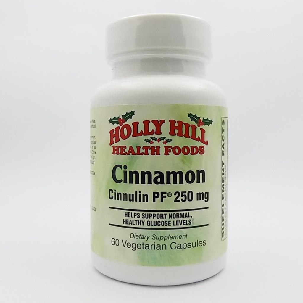 Holly Hill Health Foods, Cinnamon, Cinnulin PF 250 MG, 60 Vegetariske Kapsler