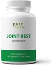 PureNature fælles hvile - fælles supporttillæg med Glucosamin, Chondroitin, Boswellia, MSM, gurkemeje, bromelain, - 60 kapsler