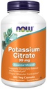 Now Foods, Kalium Citrate 99 mg, understøtter elektrolytbalance og normal pH *, Essential Mineral, 360 Veg kapsler