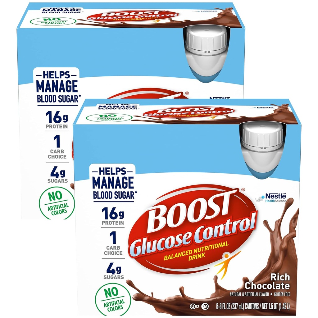Boost Glucose Control Rich Chokolade klar til at drikke, 8 oz., 12 Greve