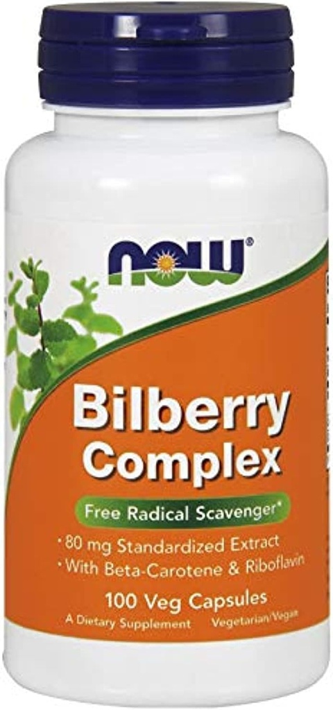 Nu fødevarer Bilberry Comp 80Mg, 100 Greve