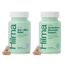 Hilma Natural Gas and Bloating Relief for Women, Doctor Formulated with Organic Ingredients, Lemon Balm, Fennikel og pebermynte Leaf, 50 Vegan Kapsler
