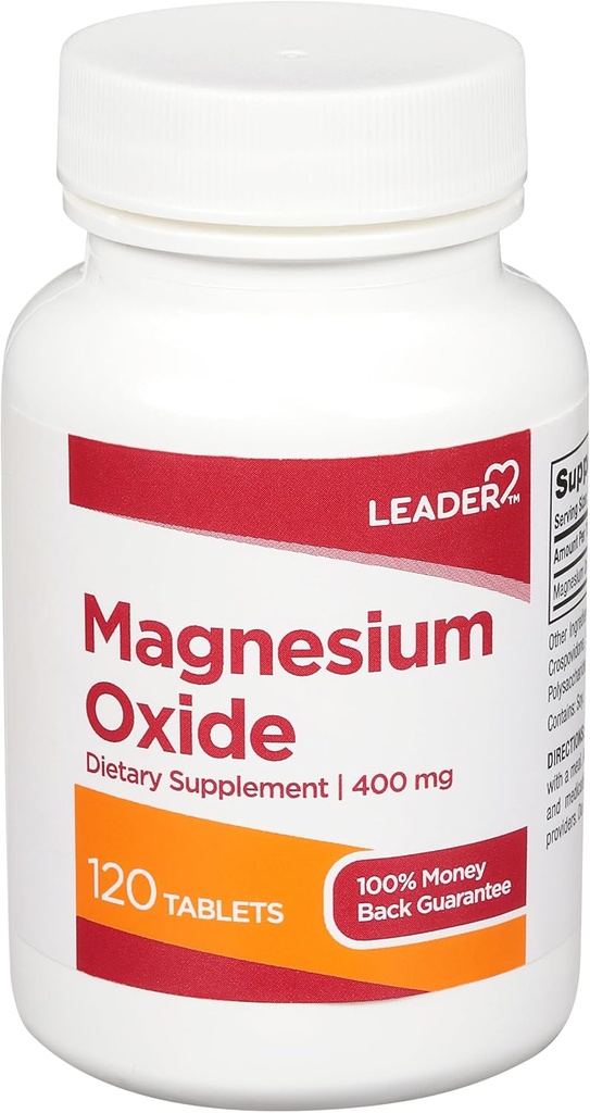 LEADER Magnesiumoxid Kosttilskud 400MG 120 tabletter