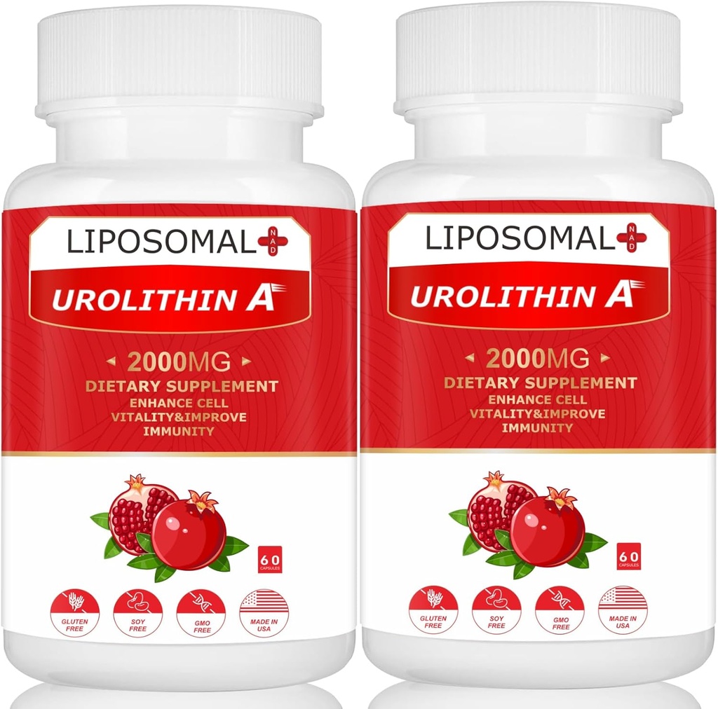 Liposomal Urolithin A Supplement 2000MG for Energy 120 Kapsler