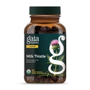 Gaia urter Milk Thistle - Lever supplement & rense støtte til at hjælpe med at opretholde sund lever funktion * - 120 Vegan kapsler (40-dages forsyning)