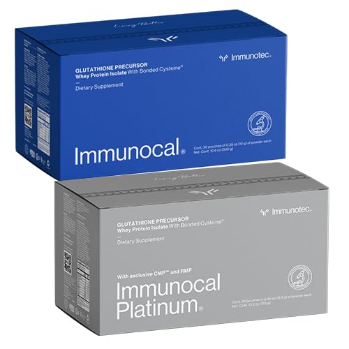 Immunologisk supplement pakke med 2 - 1 Regelmæssig og 1 Platinum - Whey Protein Isolate og Glutathione Precursor - 30 Servering