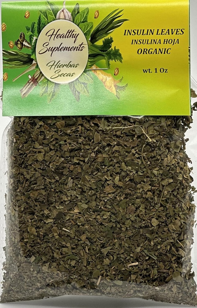 Insulina Hoja Organica 1 onz + 1 Extra Bag Insulin Leaves Organic 1 onz