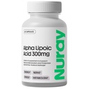 Nuray Alpha Lipoic Acid 300mg - Antioxidant Supplement for sund aldring, Understøtter energiproduktion, Korrekt nerve funktion, Metabolisme - 60 Vegetariske kapsler, Gluten- Free Dietary Supplement