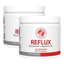 Reflux Digestive Supplement - Peach Mango Flavor - Each Tub = 30 Scoops = 30 Servings - Mucosal Support for Acid Issues - with Mucosave FG and Slippery Elm Bark (2 Tubs)