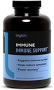 LEGION immun booster til voksne, Natural Immunity System Support w / C-vitamin (500mg), American Ginseng, Guduchi, og hvidløg supplement.