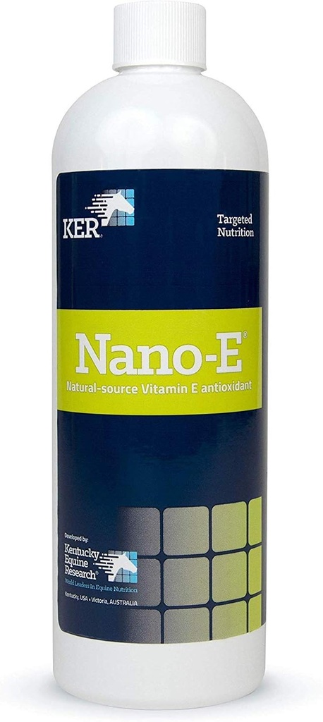 Kentucky Equine Research Nano -E: Naturlig kilde Vitamin E Antioxidant til heste, 450 ml