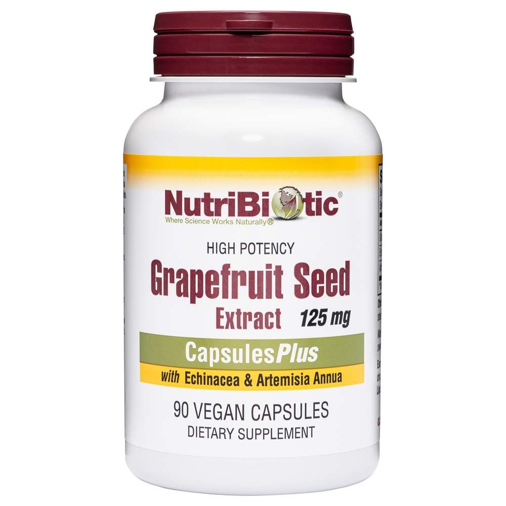 NutriBiotic Grapefrugt Seed Extract CapsulesPlus, 125 mg GSE, 90 Greve