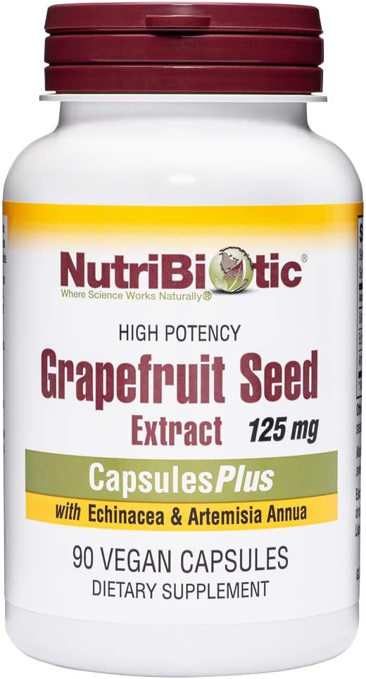 NutriBiotic Grapefrugt Seed Extract CapsulesPlus, 125 mg GSE, 90 Greve