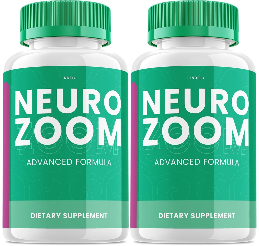 (2 Pack) Neuro Zoom Brain Boost Supplement, Neuro Zoom Advanced Memory Support Formel, Neuro Zoom Pills Nootrop at reducere Brain Fog, Neuro Zoom til Boost Memory, NeuroZoom Anmeldelser (120 kapsler)