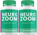 (2 Pack) Neuro Zoom Brain Boost Supplement, Neuro Zoom Advanced Memory Support Formel, Neuro Zoom Pills Nootrop at reducere Brain Fog, Neuro Zoom til Boost Memory, NeuroZoom Anmeldelser (120 kapsler)