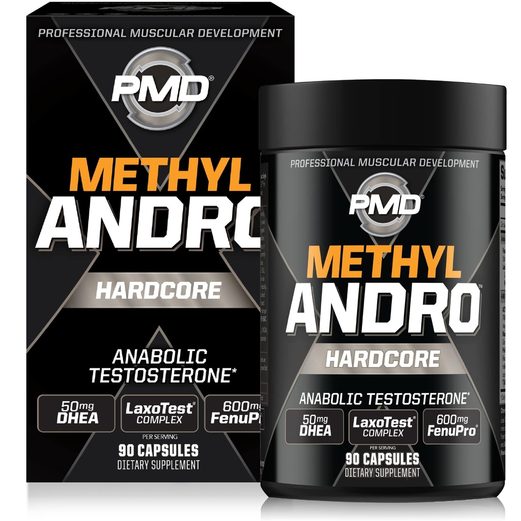 PMD Sports Methyl Andro med DHEA Amplifies Testosteron til Lean muskelvækst og styrke Gains- Vægtløftning og workout Performance-Kosttilskud (90 Vegetariske kapsler)