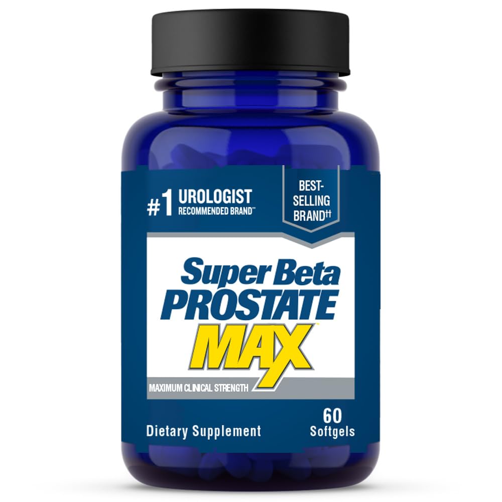 SUPER BETA PROSTATE Max - Advanced Saw Palmetto Prostate Support Supplement for mænds sundhed, 60ct