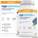 Høj definition Brain + Eye Vitaminer til hukommelse, fokus og koncentration, Lutein & Zeaxanthin (25mg / 5mg) til at beskytte dine øjne fra blå lys & Screens, Bilberry supplement til øjne til støtte BDNF