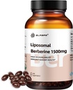 Liposomal Berberine Supplement 1500mg, Liposomal Berberine HCL, High Bioavailability, Support Lever & Heart Health, AMPK Activator for Mænd & Kvinder, Non- GMO, Gluten- Free, 60 Softgels