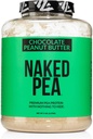 NAKED Pea - Chokolade Peanut Butter Protein fra US & Canadian Farms, Økologisk Kakao, Økologisk kokossukker - Ingen GMO, Ingen Soja, og Gluten fri, støtte vækst og inddrivelse - 52 Serveringer