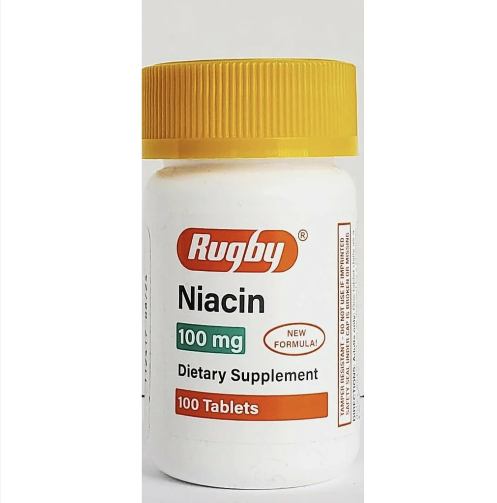 Special Pack á 5 - NIACIN TAB 100MG Rugby 100TB Watson Labs, INC (PSI) NO Post