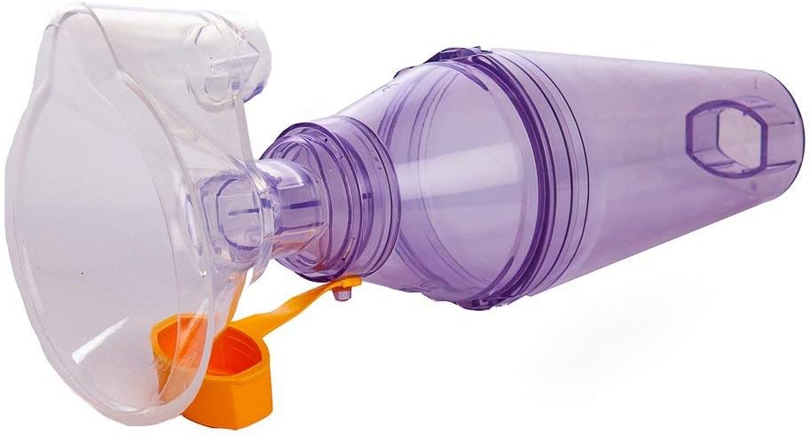 HealtandYoga ™ Spacer til brug af Puffer - Adaptive Aid for Better and Deeper Puff Levering i lunger - Koordinerer Puff Inhalation med naturlige åndedræt