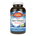Carlson - Super Omega-3 Gems, 1200 mg Omega- 3s, Cardiovaskulær Support, Brain Function & Vision Health, Norwegian, 180 bløde geler