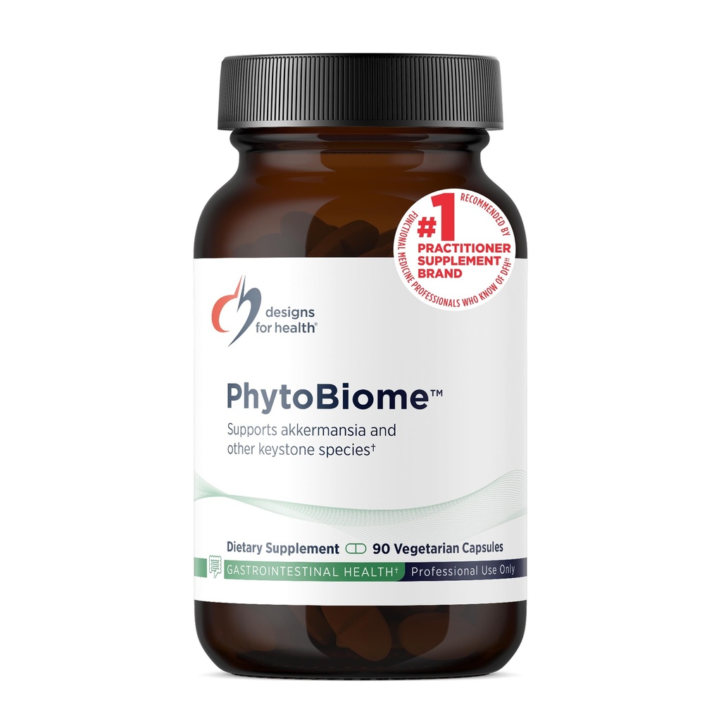 Design til sundhed Phytobiome - polyphenoler supplement Gut Microbiome Support - Traditionel Prebiotic Alternativ til at understøtte samlet Gut Sundhed - fordøjelse Supplement (90 kapsler)