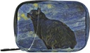 Naanle Van Gogh Galaxy Cat Pill Box 7 Day Pill Case Travel Pill Organizer Bag with Zipper Portable Weekly Case Compact Size for Vitamin Supplement Holder
