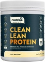 Nuzest - Pea Protein Powder - Clean Lean Protein, Premium Vegan Plant Based Protein Powder, Dairy Free, Gluten Free, GMO Free, Protein Shake, Just Natural (UNFLAVORED), 20 Serveringer, 1.1 lb