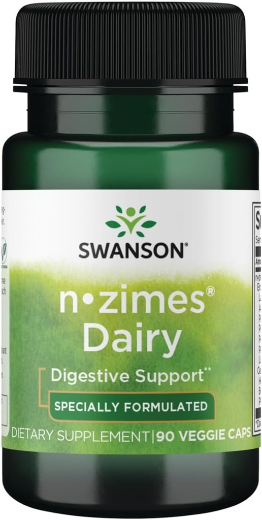 Swanson n- zimes Dairy 90 Veg Kapsler Enzyme