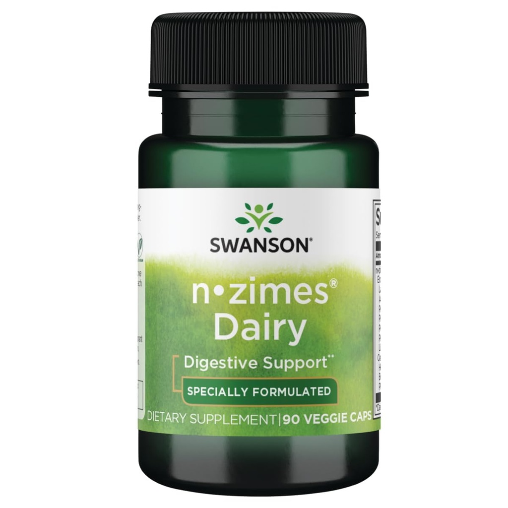 Swanson n- zimes Dairy 90 Veg Kapsler Enzyme